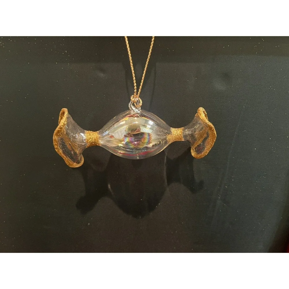 Brookstone Handblown Bonbon Christmas Ornament Set With Box‎
